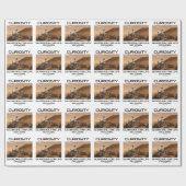 Papier Cadeau Curiosité recherchant la vie sur Mars (Mars Rover) (Plat)