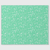 Papier Cadeau Curles Whimsical moderne Motif Aqua (Plat)