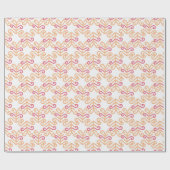 Papier Cadeau Curly Frond in Pink and Orange (Plat)