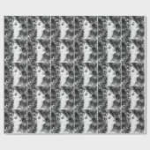 Papier Cadeau Curly Grace : Mode Aquarelle Beauté (Plat)