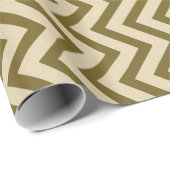 Papier Cadeau Curry épice Moods Chevrons (Coin rond)
