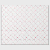 Papier Cadeau Cursive "amour" avec de petits coeurs (Plat)