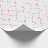 Papier Cadeau Cursive "amour" avec de petits coeurs (Coin)
