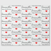 Papier Cadeau Custom 1st 2nd 10th 20th 30th 40th Birthday Party (Plat)