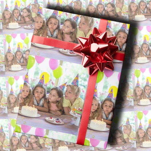 Papier Cadeau Custom Birthday Photo