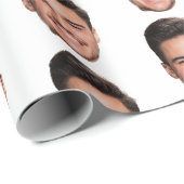 Papier Cadeau Custom Face (Coin rond)