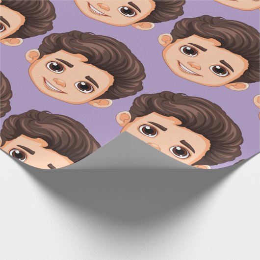 Papier Cadeau Custom Face Personalized Birthday Wedding (Coin)