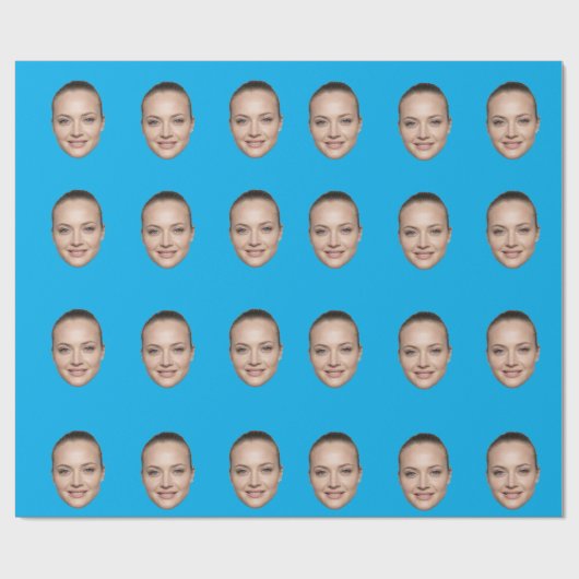 Papier Cadeau Custom Face Wrapping Paper Personalized Gift  (Plat)