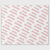 Papier Cadeau Custom Handwritten Text Merry Christmas Party Gift (Plat)