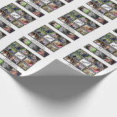 Papier Cadeau Custom Modern Mom Mothers Day 11 Photo Collage (Coin)