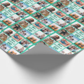 Papier Cadeau Custom Mom fantastique à 60 ans collage photo (Coin)