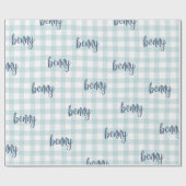 Papier Cadeau custom name gift wrap (Plat)