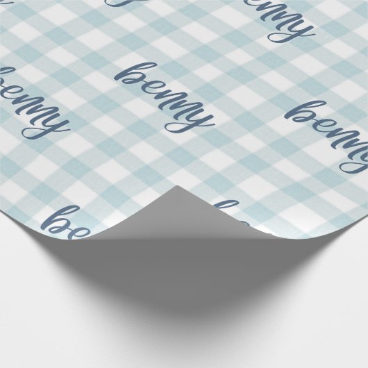 Papier Cadeau custom name gift wrap (Coin)