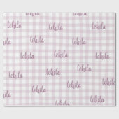 Papier Cadeau custom name gift wrap (Plat)