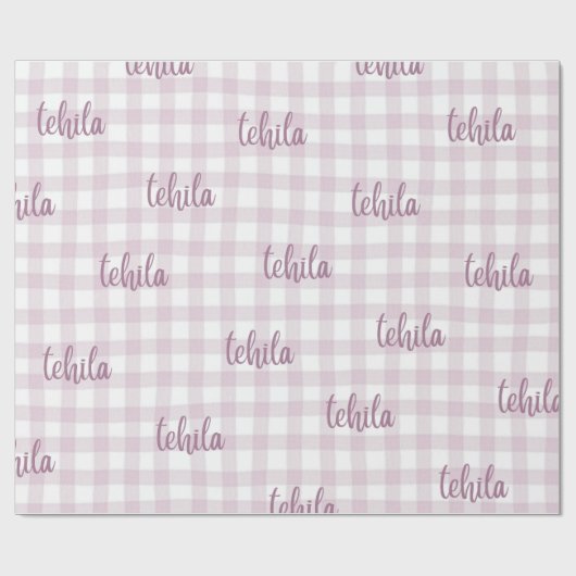 Papier Cadeau custom name gift wrap (Plat)