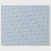 Papier Cadeau Custom Name Happy Birthday Script Gift (Plat)