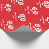 Papier Cadeau Custom padel sport Christmas wrapping paper (Coin)