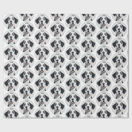 Papier Cadeau Custom Pet Photo | Personalized (Plat)