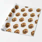 Papier Cadeau Custom Pet Photo | Personalized (Déroulé)