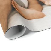 Papier Cadeau Custom Photo (Coin rond)