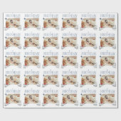 Papier Cadeau Custom Photo Birthday Gift Wrap for Adults & Teens (Plat)