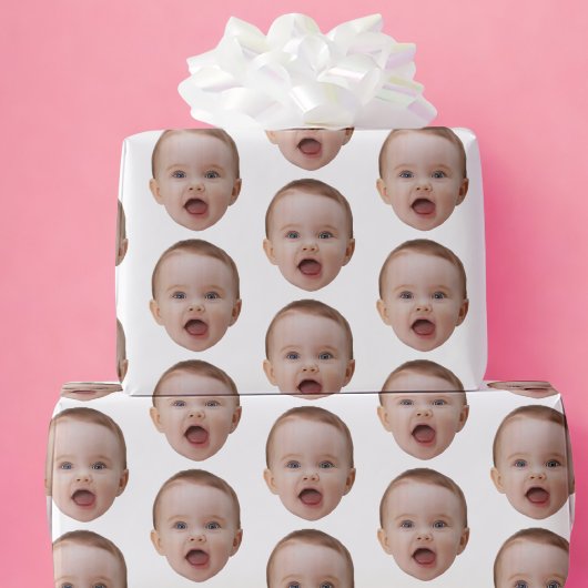 Papier Cadeau Custom Photo, Custom Photo Face