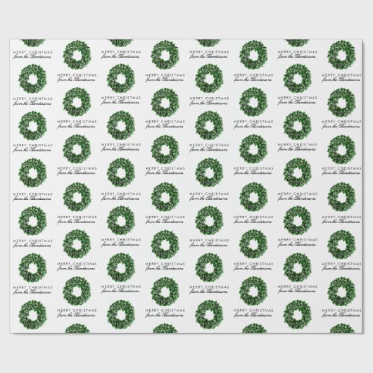 Papier Cadeau Custom Text (Plat)