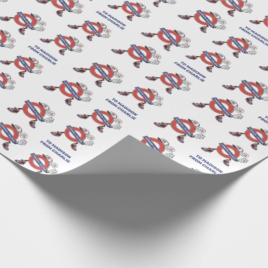 Papier Cadeau Custom Text London Calling (Coin)