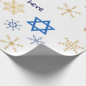 Papier Cadeau Customisable Hanukkah winter Wrapping Paper (Coin)