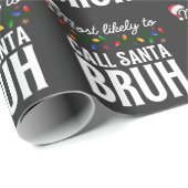 Papier Cadeau Customiser Cette Conception : Le Plus Probable À A (Coin rond)