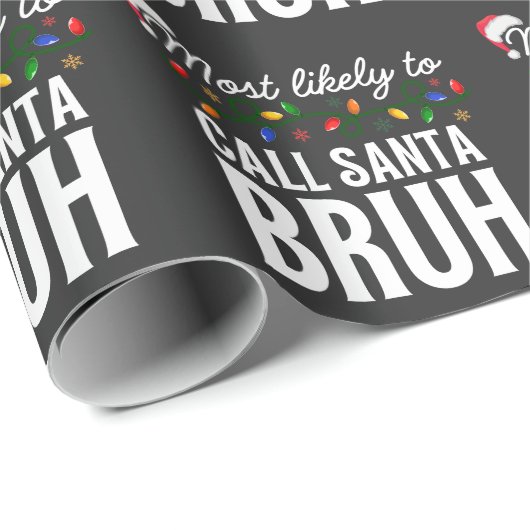 Papier Cadeau Customiser Cette Conception : Le Plus Probable À A (Coin rond)