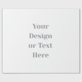 Papier Cadeau Customizable Your Design or Text Here Personalized (Plat)