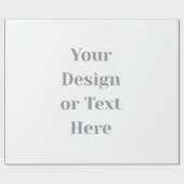 Papier Cadeau Customizable Your Design or Text Here Personalized (Plat)