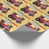 Papier Cadeau Customize your Birthday Train (Coin)