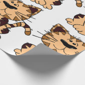 PAPIER CADEAU CUT BEIGE ET CHAT BROWN (Coin)
