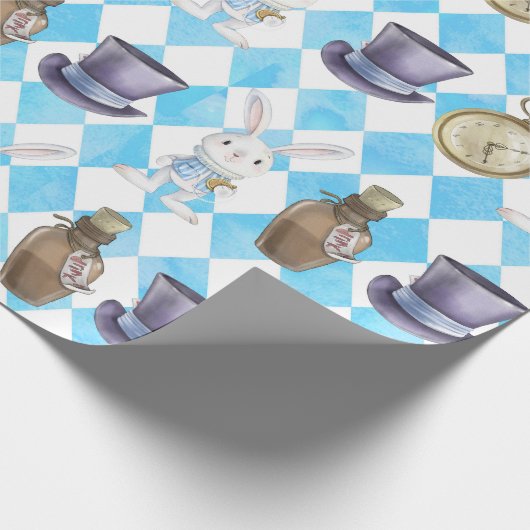 Papier Cadeau Cute Alice dans Wonderland Wrapper Paper (Coin)