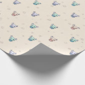 Papier Cadeau Cute Alien Wrapping Paper (Coin)