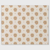 Papier Cadeau Cute Amour Ours Brown (Plat)