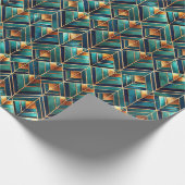 Papier Cadeau Cute Art Deco tiled pattern  (Coin)