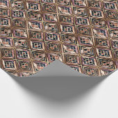 Papier Cadeau Cute Art Deco tiled pattern Wrapping Paper  (Coin)