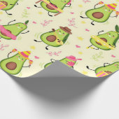 Papier Cadeau Cute Avocado Pattern  (Coin)