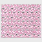 Papier Cadeau Cute baby girl face koala (Plat)