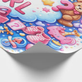Papier Cadeau Cute Baby Pattern Wrapping Paper (Coin)