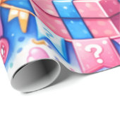 Papier Cadeau Cute Baby Pattern Wrapping Paper (Coin rond)