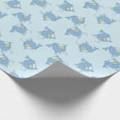 Papier Cadeau Cute baleine Baby shower Kawaii (Coin)