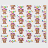 Papier Cadeau Cute bear Kindergarten Graduation Invitation (Plat)