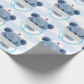 Papier Cadeau Cute Bear Nurse portant un masque protecteur (Coin)