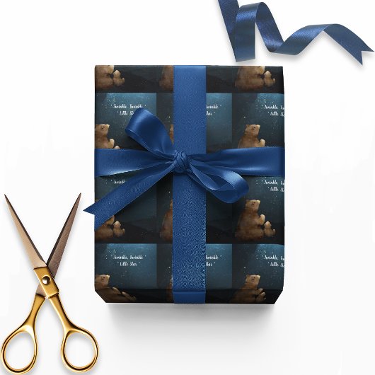 Papier Cadeau Cute Bear Twinkle Little Star