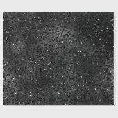 Papier Cadeau Cute Black Cheetah Leopard Peau Imprimer Animal (Plat)