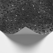 Papier Cadeau Cute Black Cheetah Leopard Peau Imprimer Animal (Coin)